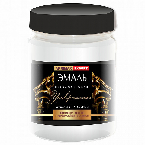 Эмаль акриловая перламутровая AKRIMAX-EXPORT, жемчуг,  0,23 кг