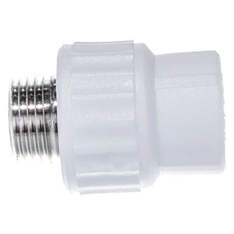 Муфта PP-R комбинированн белый Ду 25х3/4 НР VALFEX (100/25)