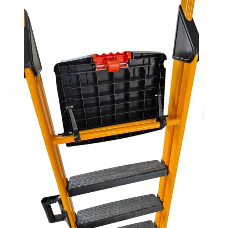 Стремянка стальная с лотком и ручкой "Мастер плюс" 4 ступени Foreman tools