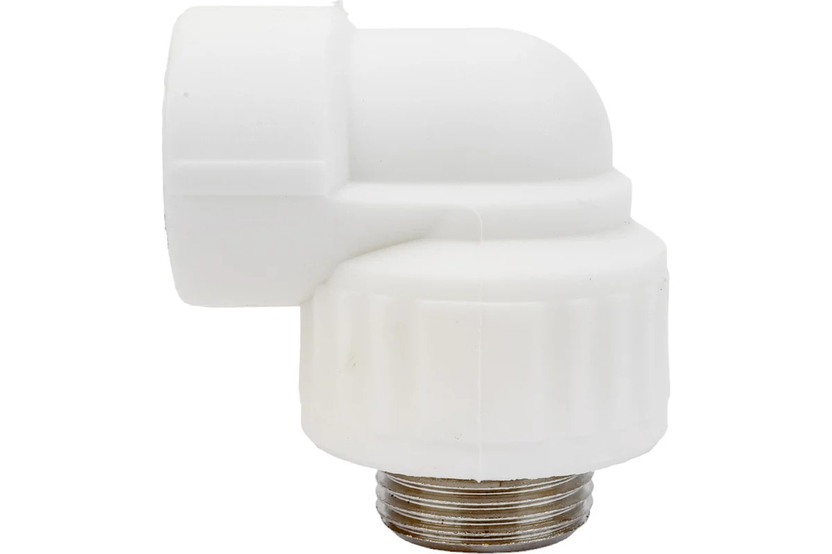 Угольник PP-R белый комбинир. НР Дн 25х3/4" VALFEX