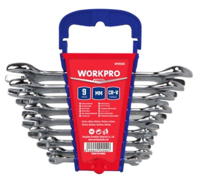 Набор рожковых ключей Cr-V WORKPRO (9шт)