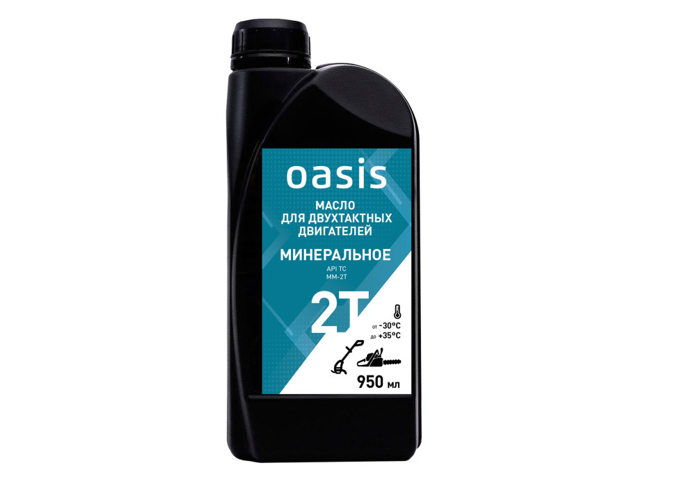 Масло 2-х тактное для двигателя минеральное 0,95л OASIS ММ-2Т Масло 2-х тактное для двигателя минеральное 0,95л OASIS ММ-2Т