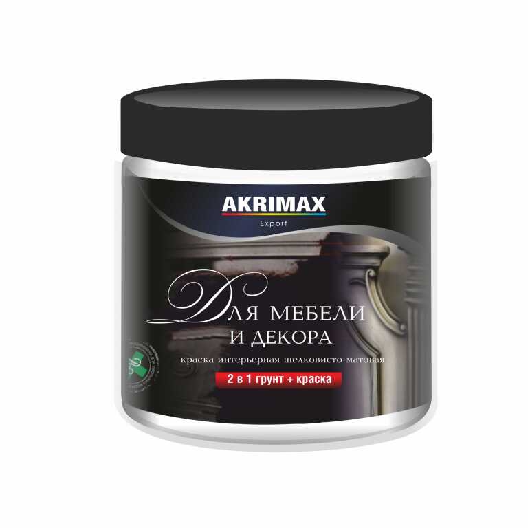 Краска для мебели и декора 2в1 "AKRIMAX-EXPORT" 0,65кг