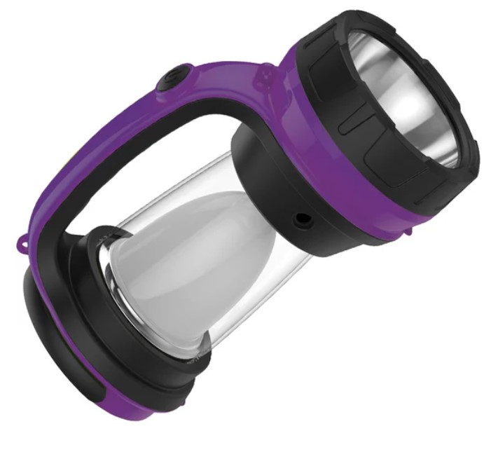 Космос фонарь кемпинговый 2008M-LED (2акк.4V 0,9Ah) , фиолет/пласт 220v