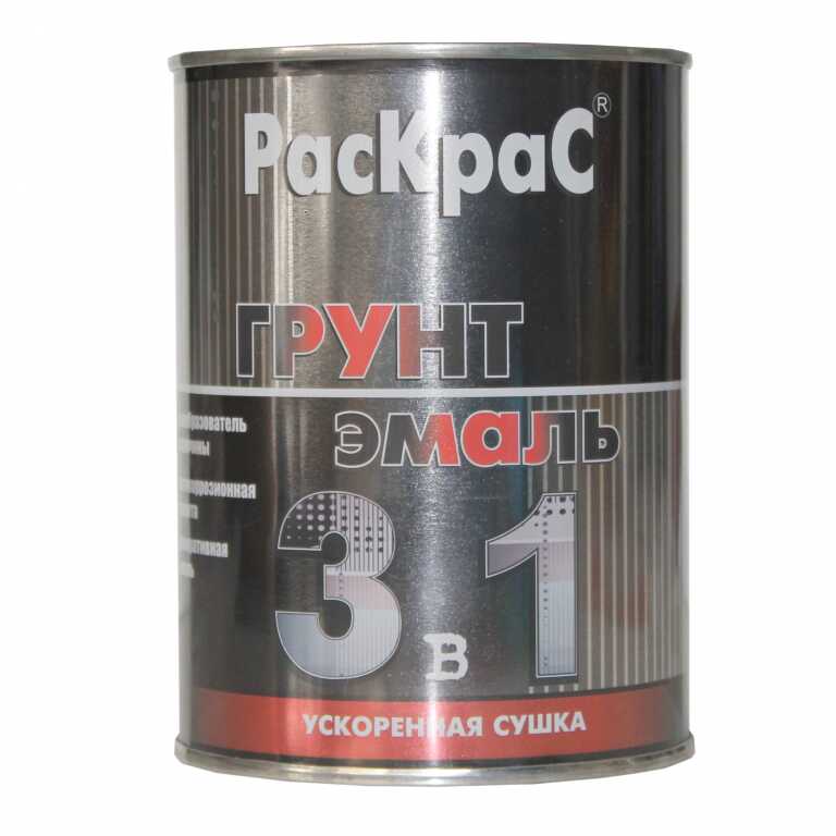 Грунт-эмаль РАСКРАС шоколадно-коричневая 3в1 1.9кг КВИЛ RAL8017